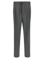 Brunello Cucinelli Gray Virgin Wool Casual Pants