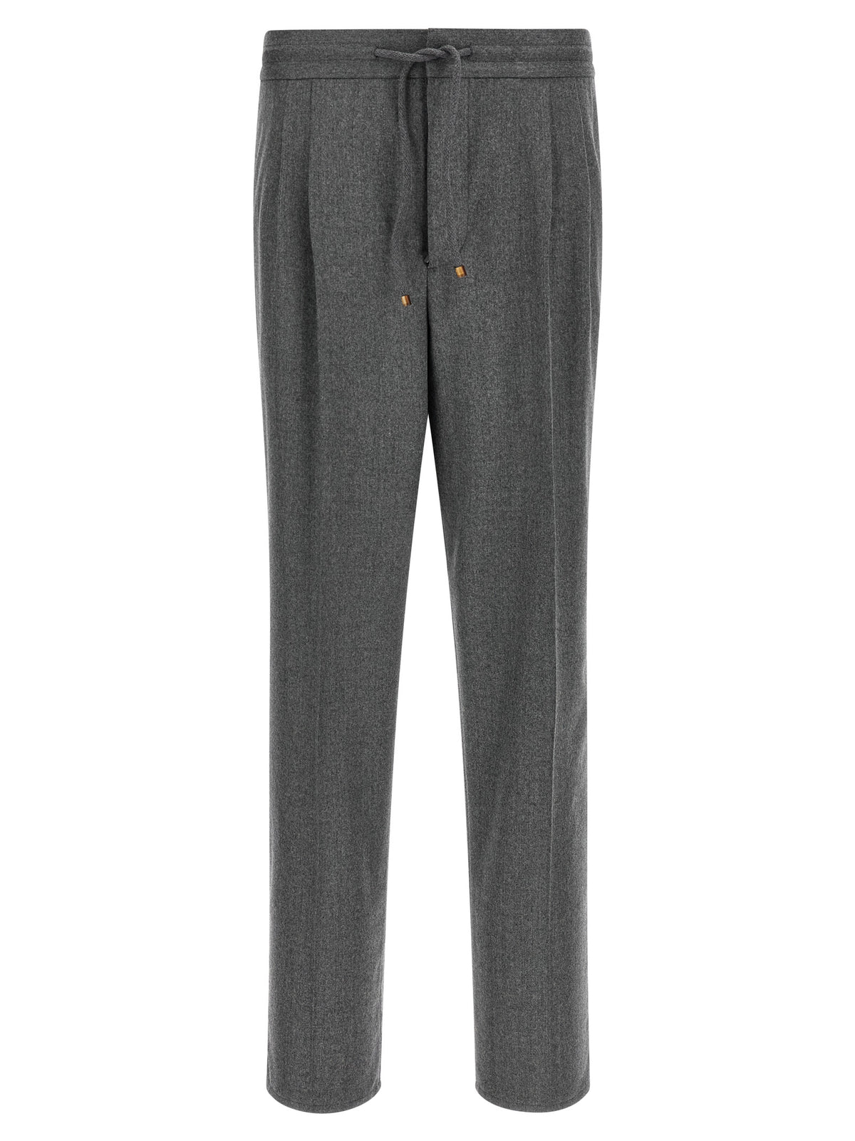 Brunello Cucinelli Gray Virgin Wool Casual Pants