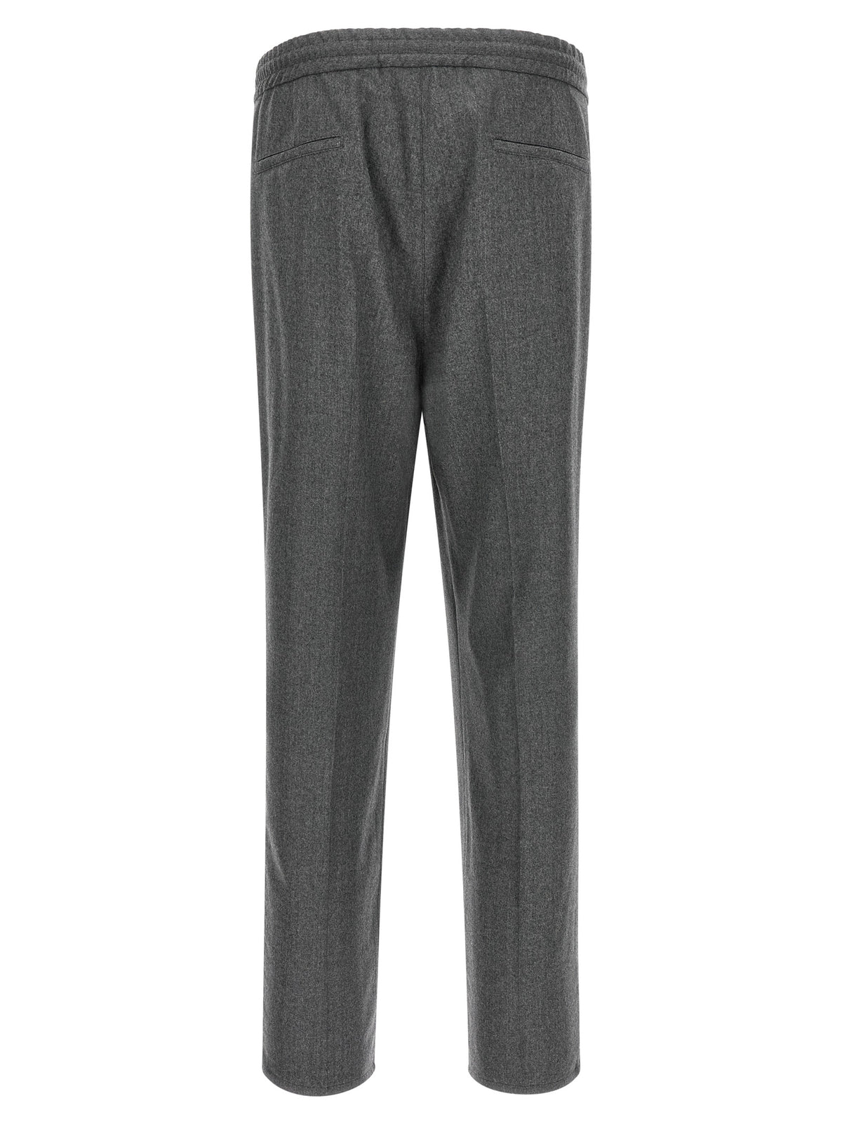 Brunello Cucinelli Gray Virgin Wool Casual Pants
