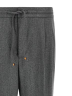 Brunello Cucinelli Gray Virgin Wool Casual Pants