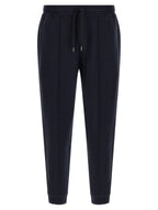 Brunello Cucinelli Blue Cotton Joggers (Workout Pants)