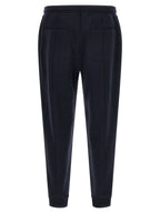 Brunello Cucinelli Blue Cotton Joggers (Workout Pants)