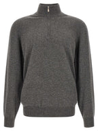 Brunello Cucinelli Gray Cashmere Cardigan