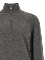 Brunello Cucinelli Gray Cashmere Cardigan