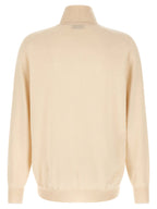 Brunello Cucinelli White Cashmere Cardigan