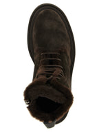 Brunello Cucinelli Brown Calfskin Lace-Up Boots