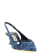 Jimmy Choo Multicolor Tencel Mid Heel Pumps