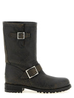 Jimmy Choo Black Leather Ankle Boots
