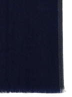 Brunello Cucinelli Blue Wool Scarf