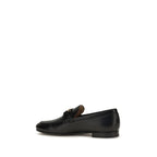 Valentino Garavani Black Calf Leather Bos Taurus Slip-On Loafers