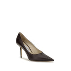 Jimmy Choo Brown Calf Leather Bos Taurus High Heel Pumps