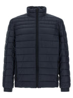 Hugo Boss Blue Polyamide Full-Length Jacket