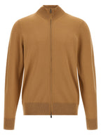 Hugo Boss Brown Virgin Wool Cardigan