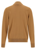 Hugo Boss Brown Virgin Wool Cardigan