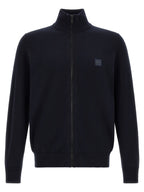 Hugo Boss Blue Cotton Cardigan