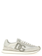 Dolce & Gabbana Gray Calfskin Low Top Sneakers