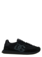 Dolce & Gabbana Black Calfskin Athletic Sneakers