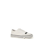 Dolce & Gabbana White Cotton Low Top Sneakers