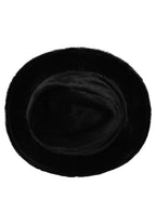 Dolce & Gabbana Men Black Classic Wide Brim Fedora Capello Hat