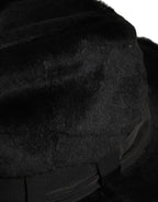 Dolce & Gabbana Men Black Classic Wide Brim Fedora Capello Hat