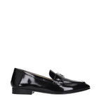 Jimmy Choo Black Leather Slip-On Loafers