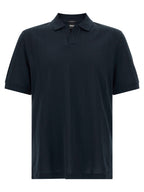 Hugo Boss Blue Cotton Polo Shirt