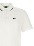 Hugo Boss White Cotton Polo Shirt