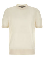 Hugo Boss White Virgin Wool T-Shirt