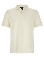 Hugo Boss White Cotton Polo Shirt