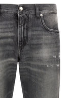 Dolce & Gabbana Gray Cotton Jeans Denim