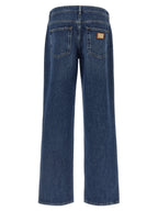 Dolce & Gabbana Blue Cotton Relaxed Fit Jeans