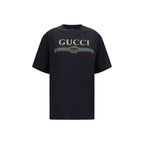 Gucci Black Cotton T-Shirt