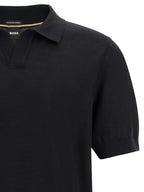 Hugo Boss Black Virgin Wool Polo Shirt