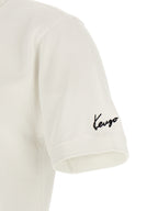 Kenzo White Cotton Polo Shirt