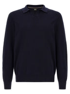 Hugo Boss Blue Cotton Polo Shirt