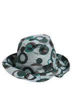 Dolce & Gabbana Teal Cotton Big Polka Dot Pattern Bucket Hat