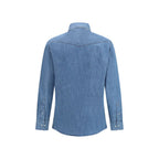 Brunello Cucinelli Blue Denim Shirt