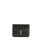 Saint Laurent Black Calf Leather Bos Taurus Wallet