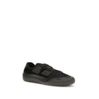 Prada Black Calf Leather Bos Taurus Athletic Sneakers