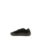 Prada Black Calf Leather Bos Taurus Athletic Sneakers