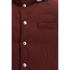 Brunello Cucinelli Bordeaux Polyester Sleeveless Jacket