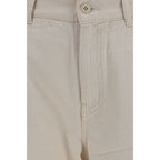 Max Mara Beige Cotton Casual Pants