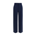 Max Mara Blue Wool Oves Aries Casual Pants