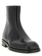 Lemaire Black Lamb Leather Ankle Boots