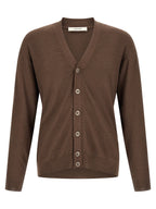 Lemaire Brown Wool Cardigan