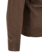 Lemaire Brown Wool Cardigan