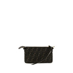 Fendi Brown Polyester Shoulder Bag