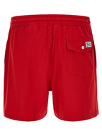 Polo Ralph Lauren Red Polyester Swim Shorts
