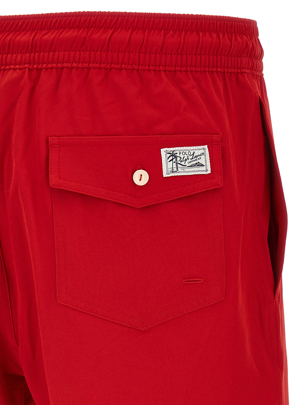 Polo Ralph Lauren Red Polyester Swim Shorts
