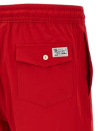 Polo Ralph Lauren Red Polyester Swim Shorts